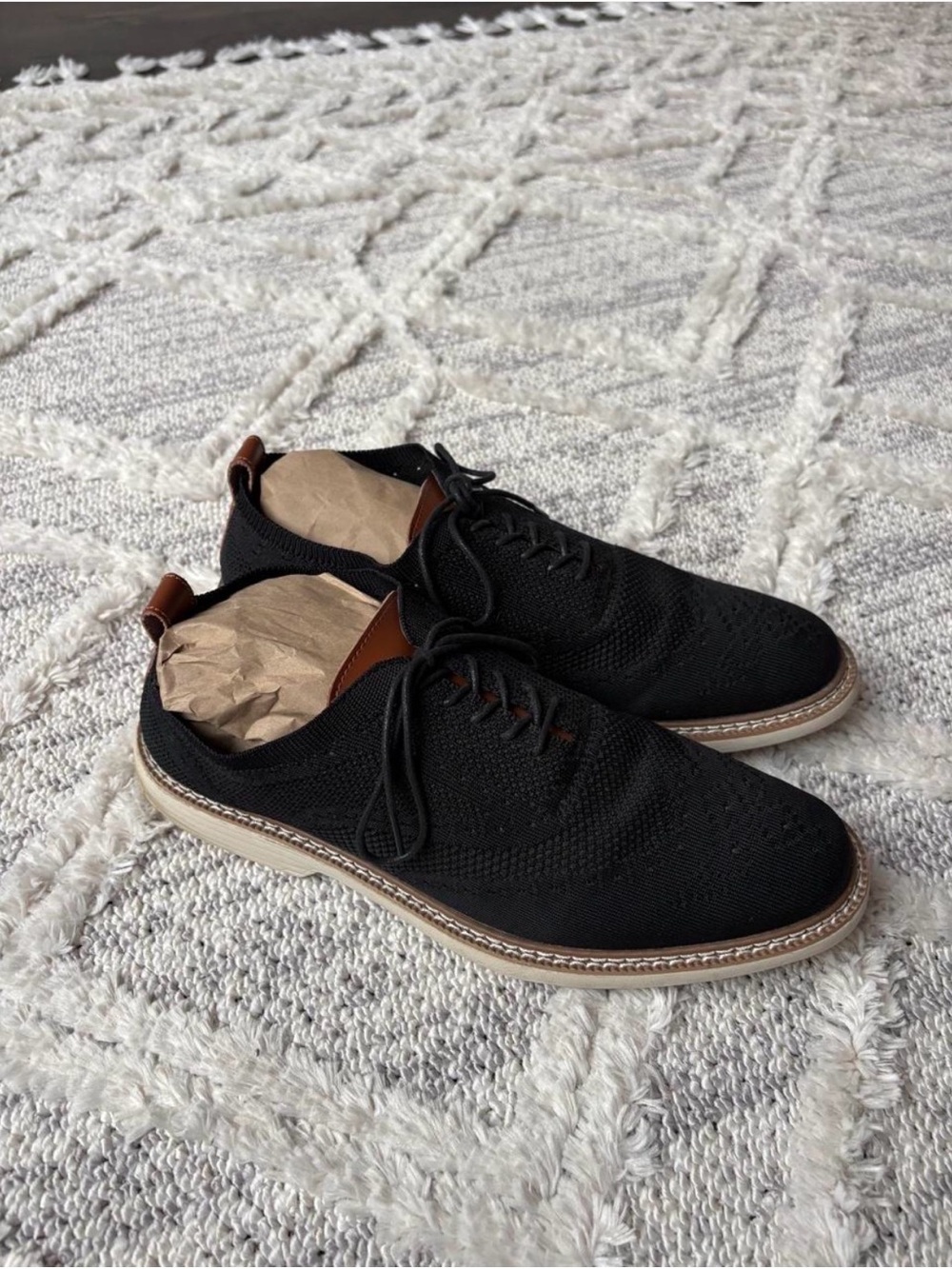 LA Milano Derby Shoes with Brown Accents